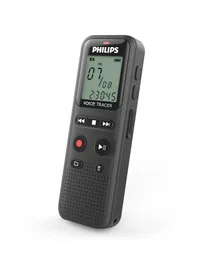 Philips Voice Tracer DVT1160 Grabadora de Voz, Negro, 8 kHz, Windows 10/8/7, macOS