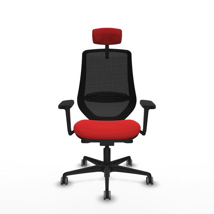 PIQUERAS Y CRESPO Silla de oficina Mardos Rojo/Negro con mecanismo Sincro/Traslack PIQUERAS Y CRESPO Silla de oficina Mardos Rojo/Negro con mecanismo Sincro/Traslack