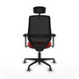 PIQUERAS Y CRESPO Silla de oficina Mardos Rojo/Negro con mecanismo Sincro/Traslack