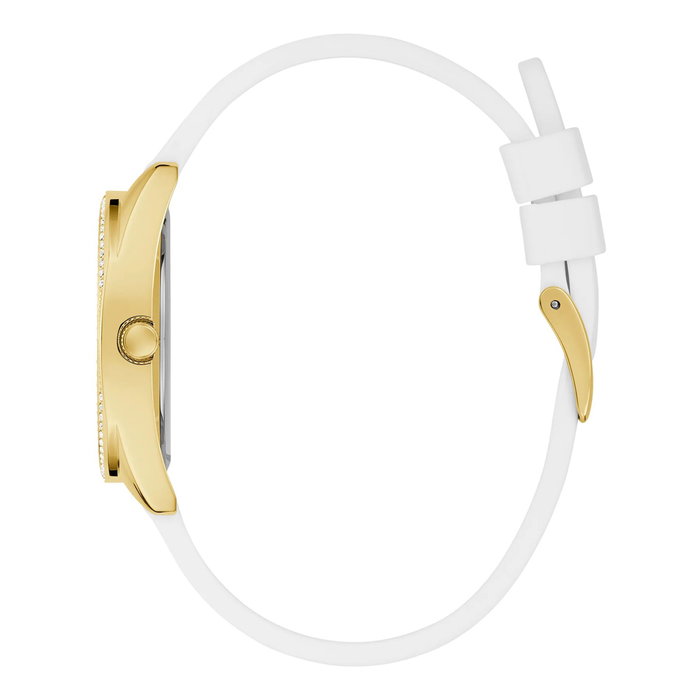 Guess GW0691L2 con correa de silicona blanca y caja dorada Guess GW0691L2 con correa de silicona blanca y caja dorada