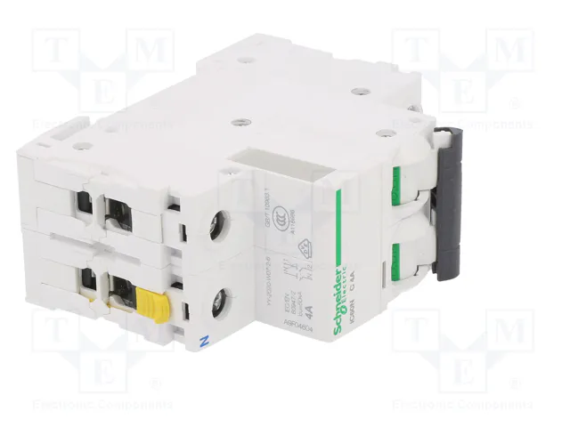 SCHNEIDER ELECTRIC iC60N Interruptor magnetotérmico 4A 1+N 6kA SCHNEIDER ELECTRIC iC60N Interruptor magnetotérmico 4A 1+N 6kA