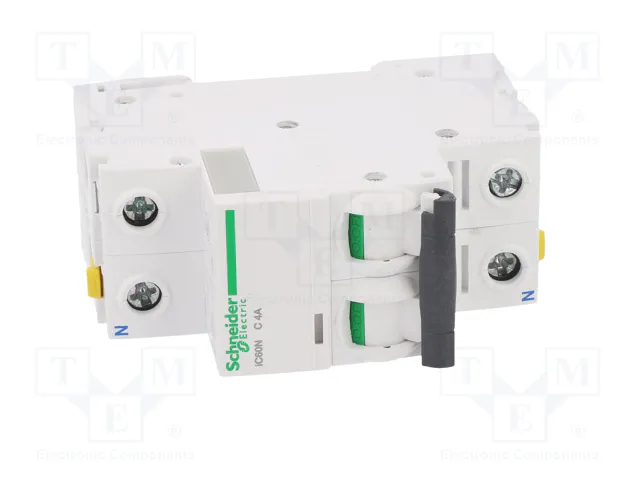 SCHNEIDER ELECTRIC iC60N Interruptor magnetotérmico 4A 1+N 6kA SCHNEIDER ELECTRIC iC60N Interruptor magnetotérmico 4A 1+N 6kA