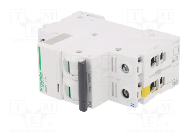 SCHNEIDER ELECTRIC iC60N Interruptor magnetotérmico 4A 1+N 6kA SCHNEIDER ELECTRIC iC60N Interruptor magnetotérmico 4A 1+N 6kA