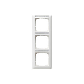 GIRA Marco Standard 55 para 3 módulos, Blanco, Vertical GIRA Marco Standard 55 para 3 módulos, Blanco, Vertical