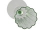 DKD Home Decor Set de 6 Copas de Cristal Verde Bubbles Garbo