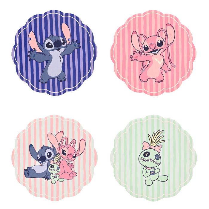 WIDDOP & CO Set 4 Posavasos Cerámica Stitch Disney Personajes WIDDOP & CO Set 4 Posavasos Cerámica Stitch Disney Personajes