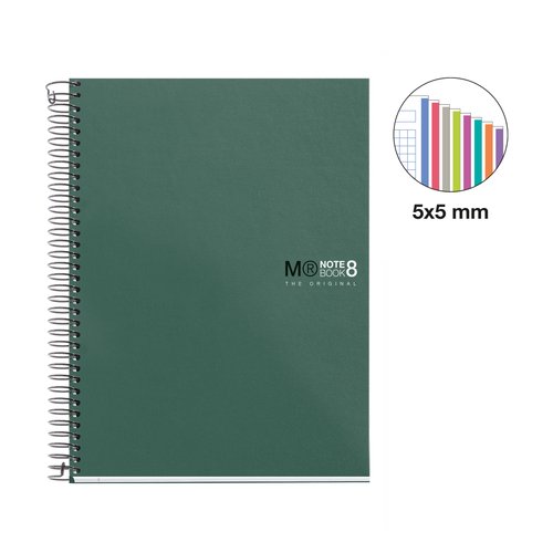Bloc Miquelrius The Original Notebook 8 Micro.Tapa Pp A5 200H 70G Cuadric.5X5 Kaki (Set de 5) Bloc Miquelrius The Original Notebook 8 Micro.Tapa Pp A5 200H 70G Cuadric.5X5 Kaki (Set de 5)