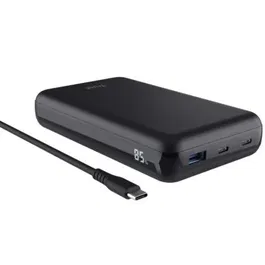 Trust Batería Externa/Powerbank Laro 20000mAh 100W Negra - Carga Rápida USB-C para Portátiles, MacBook, Smartphone y Tablet