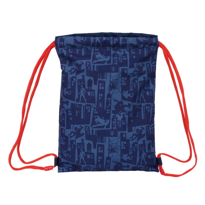 Bolsa Mochila con Cuerdas Spider-Man Azul 26 x 34 x 1 cm
