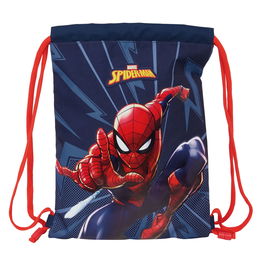 Bolsa Mochila con Cuerdas Spider-Man Azul 26 x 34 x 1 cm