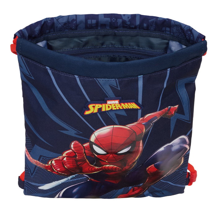 Bolsa Mochila con Cuerdas Spider-Man Azul 26 x 34 x 1 cm