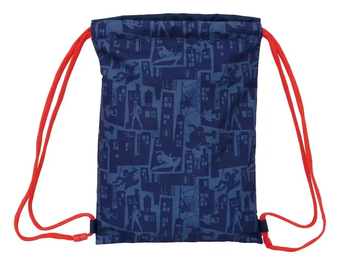 Bolsa Mochila con Cuerdas Spider-Man Azul 26 x 34 x 1 cm
