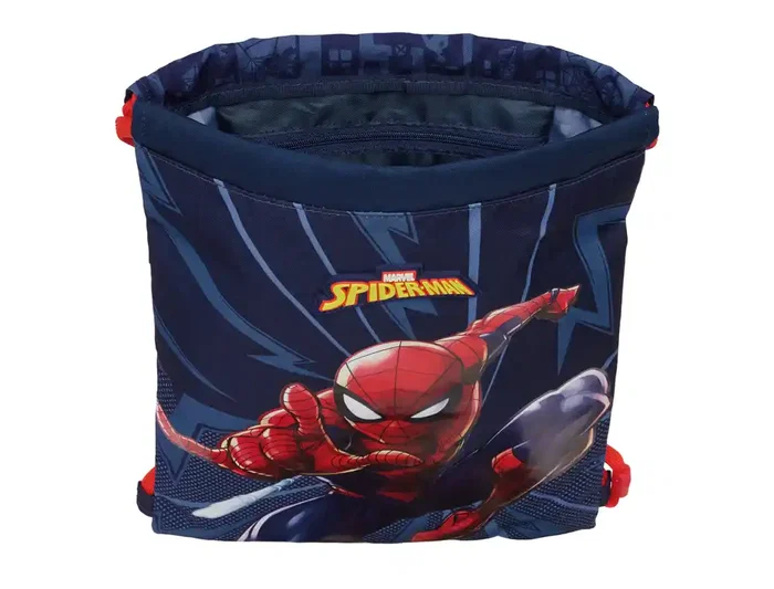 Bolsa Mochila con Cuerdas Spider-Man Azul 26 x 34 x 1 cm