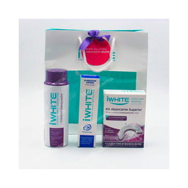 IWHITE Kit Blanq Supremo 10 Moldes Pasta Blanqueadora 75ml + Colutorio Bucal