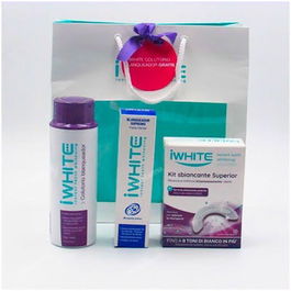 IWHITE Kit Blanq Supremo 10 Moldes Pasta Blanqueadora 75ml + Colutorio Bucal