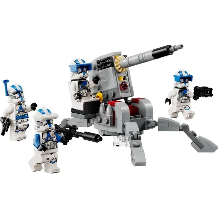 Lego Star Wars 75345 Pack de combate del clon de los soldados de la Legión 501, juguete con Canon