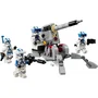 Lego Star Wars 75345 Pack de combate del clon de los soldados de la Legión 501, juguete con Canon