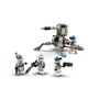LEGO Star Wars 75345 Pack de Combate Soldados Clon 501 con 4 Minifiguras y Cañón Antivehículo AV-7, para +6 años