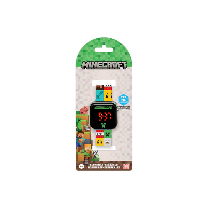 Kids Licensing Reloj LED Minecraft Infantil Unisex Kids Licensing Reloj LED Minecraft Infantil Unisex