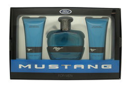 Mustang Blue Gift Set 100ml EDT + 100ml Aftershave Balm + 100ml Hair & Body Wash