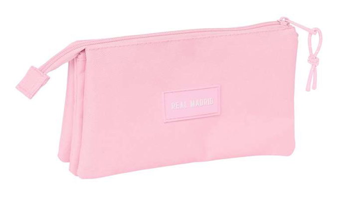 Safta Portatodo Triple Real Madrid Chica Rosa 22x12x3 cm Safta Portatodo Triple Real Madrid Chica Rosa 22x12x3 cm