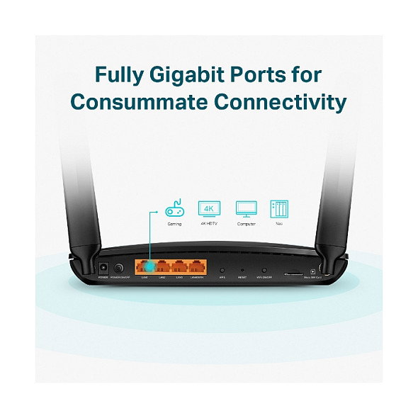 TP-Link Archer MR600 AC1200 4G LTE Advanced Cat6 Gigabit Router