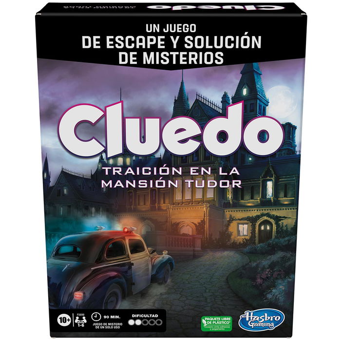 Hasbro Gaming Juego Cluedo Escape F5699 - Descubre la desafiante versión escape del clásico juego.