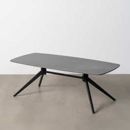 Mesa Centro Negro Piedra Sinterizada 120 X 60 X 42 cm