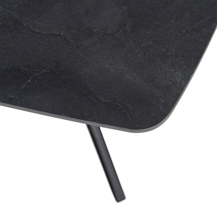 Mesa Centro Negro Piedra Sinterizada 120 X 60 X 42 cm