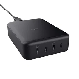 Trust Maxo Cargador Sobremesa 240W 4 Puertos USB-C Carga Rápida Power Delivery 3.0 PPS para Portátiles, Negro