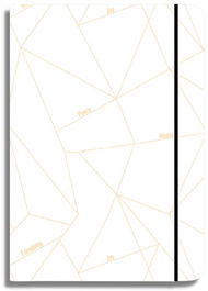 Agenda Unicef Perpetua Cosida Tapa Extra Con Goma 200X135 S/V Geometric White