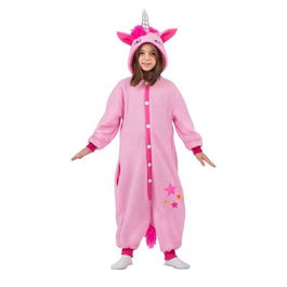 My Other Me Disfraz Unicornio Rosa Talla Única Child M Kigurumi con Capucha y Cola para Niños