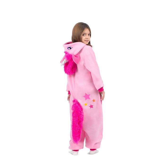 My Other Me Disfraz Unicornio Rosa Talla M (Kigurumi con capucha y cola) de niño/a