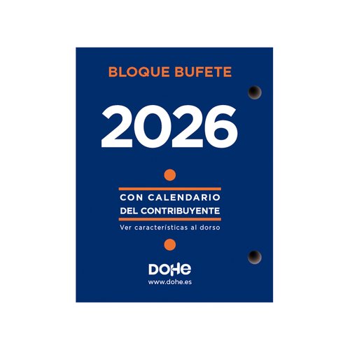 Dohe Bloque Bufete Anual 8,5x11 cm Azul