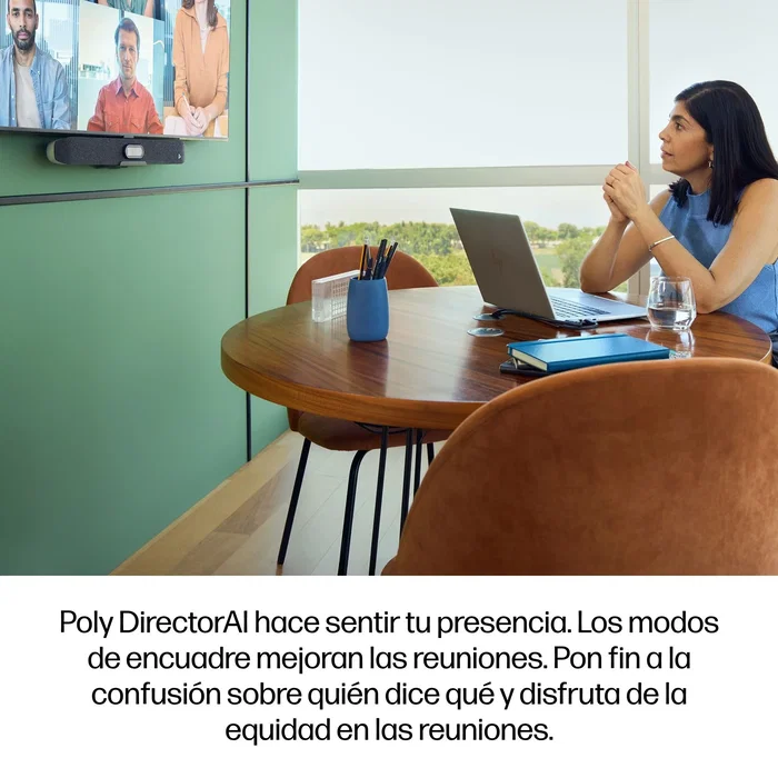HP Poly Studio V12 USB 4K Videobar Blanco