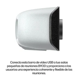 HP Poly Studio V12 USB 4K Videobar Blanco