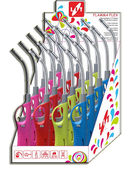 LAMS Encendedor de Llama Recargable Flamma Flexible (24 Unidades) LAMS Encendedor de Llama Recargable Flamma Flexible (24 Unidades)