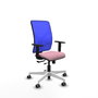 PIQUERAS Y CRESPO Silla de oficina Motilla con mecanismo Sincro/Traslack Rosa y Azul