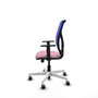PIQUERAS Y CRESPO Silla de oficina Motilla con mecanismo Sincro/Traslack Rosa y Azul