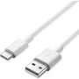Genérico Cable USB-A a USB-C Macho/Macho 1 Metro Blanco - Cable de Carga Rápida para Móviles, Tablets y Más