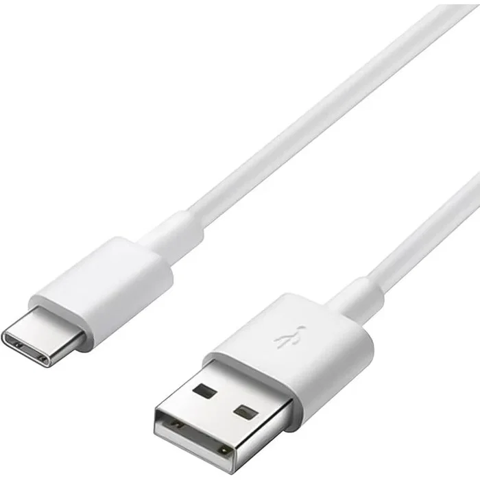 Genérico Cable USB-A a USB-C Macho/Macho 1 Metro Blanco - Cable de Carga Rápida para Móviles, Tablets y Más