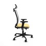 PIQUERAS Y CRESPO Silla de oficina Haches con mecanismo Sincro/Traslack Crema y Blanco