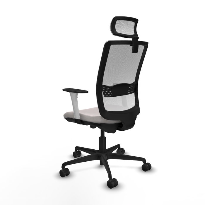 PIQUERAS Y CRESPO Silla de oficina Haches con mecanismo Sincro/Traslack en Blanco