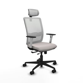PIQUERAS Y CRESPO Silla de oficina Haches con mecanismo Sincro/Traslack en Blanco