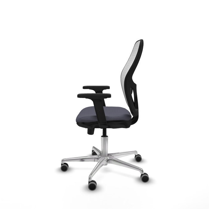 PIQUERAS Y CRESPO Silla de oficina Jorquera con mecanismo Sincro/Traslack Gris y Blanco