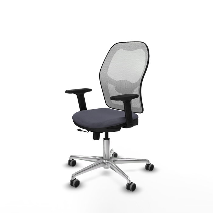 PIQUERAS Y CRESPO Silla de oficina Jorquera con mecanismo Sincro/Traslack Gris y Blanco