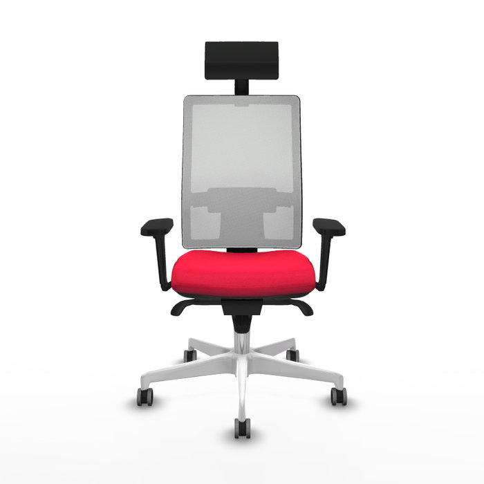 PIQUERAS Y CRESPO Silla de oficina Horna con mecanismo Sincro Rojo y Blanco PIQUERAS Y CRESPO Silla de oficina Horna con mecanismo Sincro Rojo y Blanco