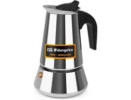 Orbegozo Cafetera italiana de acero inoxidable 4 tazas