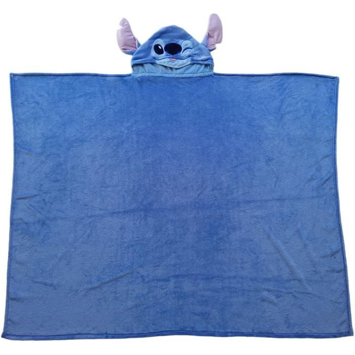 Stitch Manta polar con capucha 3D - 120 x 150 cm