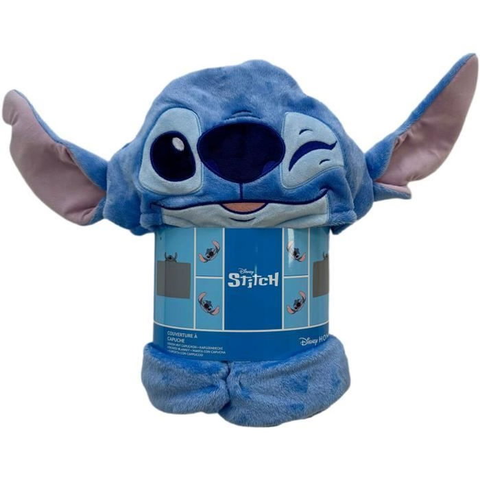 Stitch Manta polar con capucha 3D - 120 x 150 cm